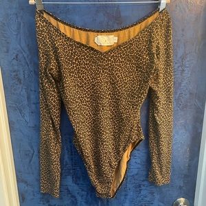 Victoria secret vintage bodysuit cheetah